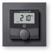 Wandthermostat mit Schaltausgang für Markenschalter anthrazit
