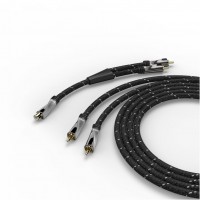Subwoofer-Kabel (8m) inkl. Adapter schwarz