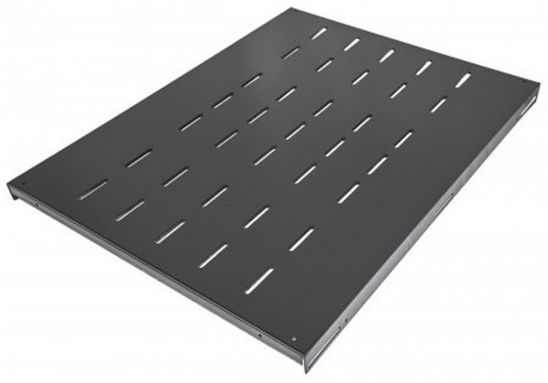 Fachboden 1HE (483x600 mm) schwarz bis 100 kg