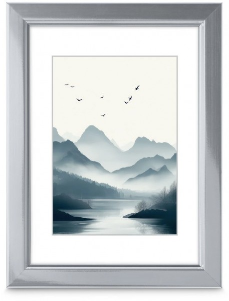 Kunststoffrahmen Chill 13x18cm silber