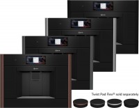 CL9TX11Y0 Einbau-Kaffee-Vollautomat schwarz, Milchbehälter, Latte Macchiato/Cappuccino/Milchkaffee, Keramik-Mahlwerk, 19 bar, 2,4 l