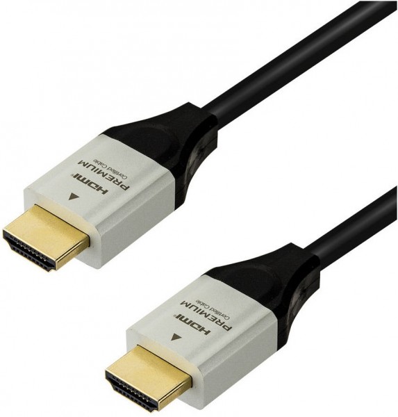 PHD 1 Premium HS-HDMI-Kabel (2m) silber/schwarz