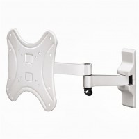 TV-Wandhalterung Fullmotion (48") 5 Sterne, 2 Arme weiß