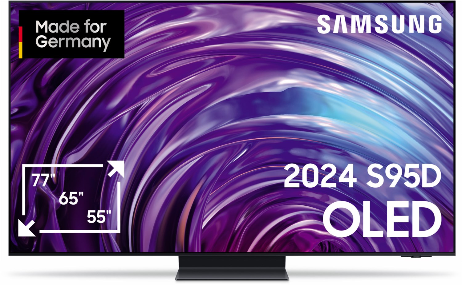 Samsung S95D 4K QD-OLED Fernseher 65 Zoll (165 cm), OLED Glare-Free, mit Neural Quantum 4K AI Gen2 Prozessor, TIZEN OS, Dolby Atmos, GQ65S95DAT [2024]