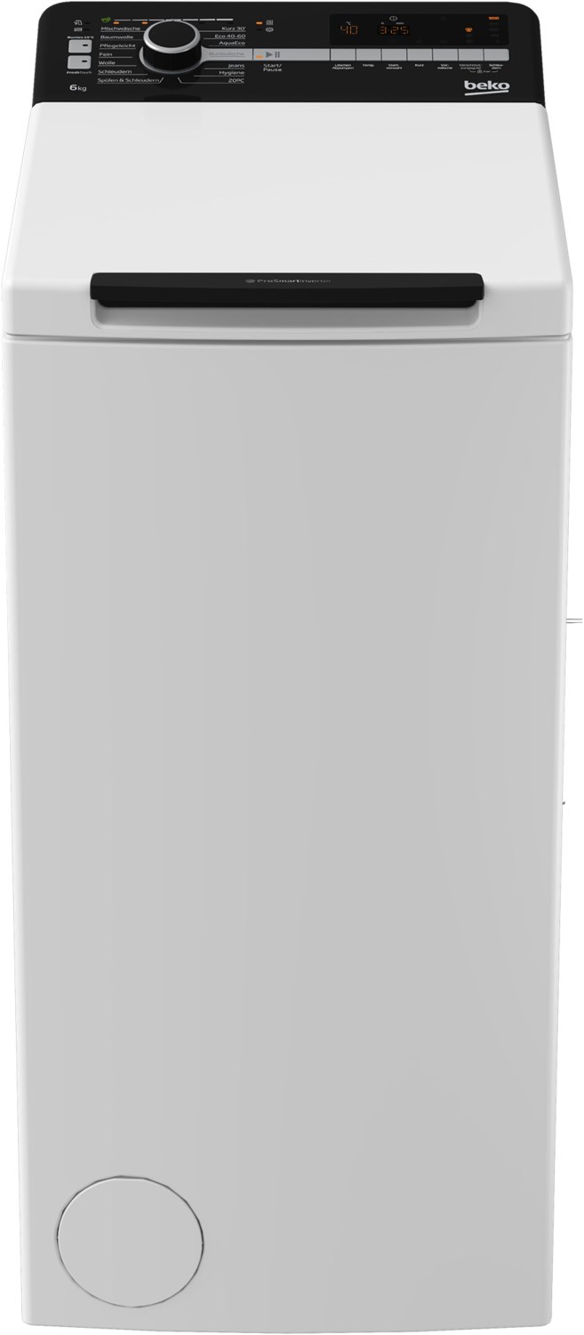 Image of BTL1WFP10622DE Waschmaschine-Toplader weiß, 6 kg, 1200 U/min, 79 dBA