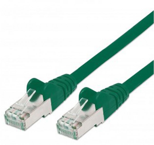 Patchkabel mit Cat7-Rohkabel S/FTP grün (7,5 m)