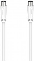 Antennen-Kabel 90 dB (3m) Koax-Stecker>Koax-Kupplung weiß