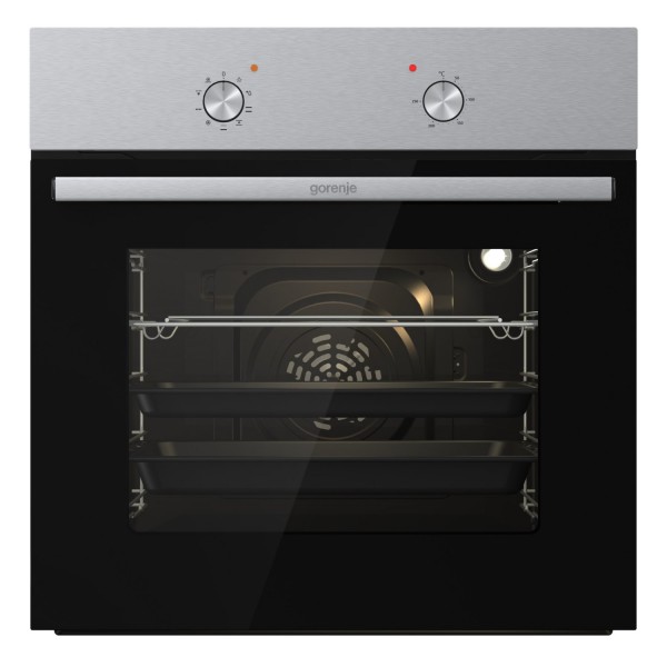 BO671703AX Einbaubackofen edelstahl, 73 l, Pizza-Stufe, 59,5 cm breit, A