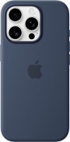 Silikon Case mit MagSafe für iPhone 16 Pro denim