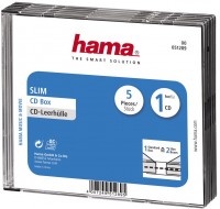CD-Leerhülle SlimLine transparent/schwarz