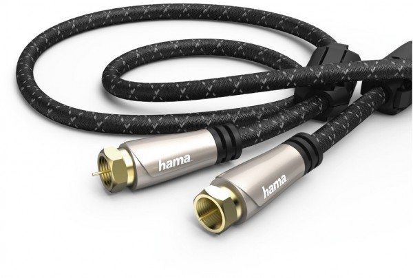 SAT-Anschlusskabel 120dB (1,5m) F-Stecker>F-Stecker braun