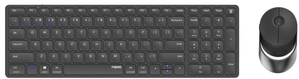 9750M (DE) Kabelloses Tastatur-Set dunkelgrau