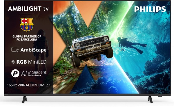 85MLED981/12 215 cm (85") RGB MiniLED Ambilight TV, 4K Ultra HD, Smart-TV, 120 Hz, DVB-T2/DVB-C/DVB-S2, Sprachsteuerung