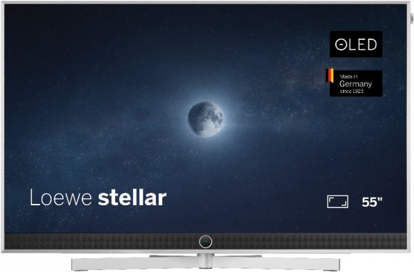 stellar 55 dr+ (Tizen OS) 139 cm (55") OLED-TV alu brushed/alu, 4K Ultra HD, Smart-TV, 144 Hz, Sprachsteuerung