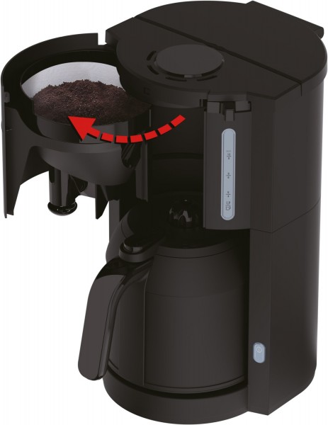 Krups KM3038 ProAroma Therm Filter-Kaffeemaschine mit Thermokanne schwarz