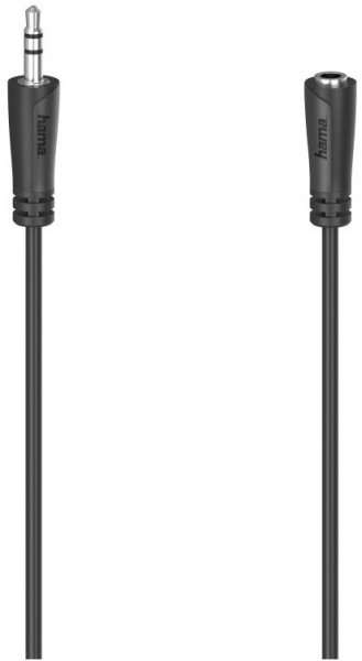 Audio-Verlängerungskabel (3m) 3,5-mm-Klinken-Stecker>Kupplung schwarz
