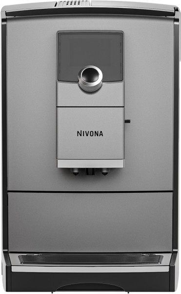 CafeRomatica NICR 795 Kaffee-Vollautomat titan/chrom, Latte Macchiato/Cappuccino, Stahl-Kegel-Mahlwerk, 15 bar, 2,2 l, Steuerung über Smartphone