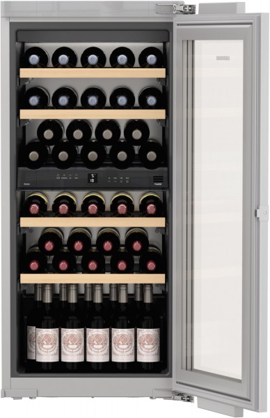 EWTdf 2353-21 Einbau-Weintemperierschrank silber