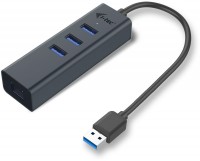 USB 3.0 Metal HUB 3 Port mit Gigabit Ethernet Adapter
