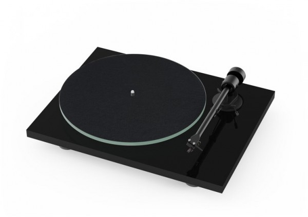 T1 BT OM 5e Plattenspieler mit Bluetooth hochglanz schwarz
