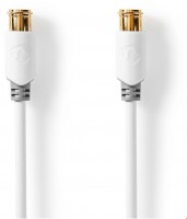 CSBW41300WT50 Antennenkabel (5m) weiß F-Schnellstecker>F-Schnellstecker
