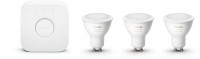 Hue Color Amb. GU10 Bluetooth LED-Reflektor 3er Starter Set
