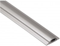 PVC-Kabelkanal halbrund 100/3/0,9cm silber