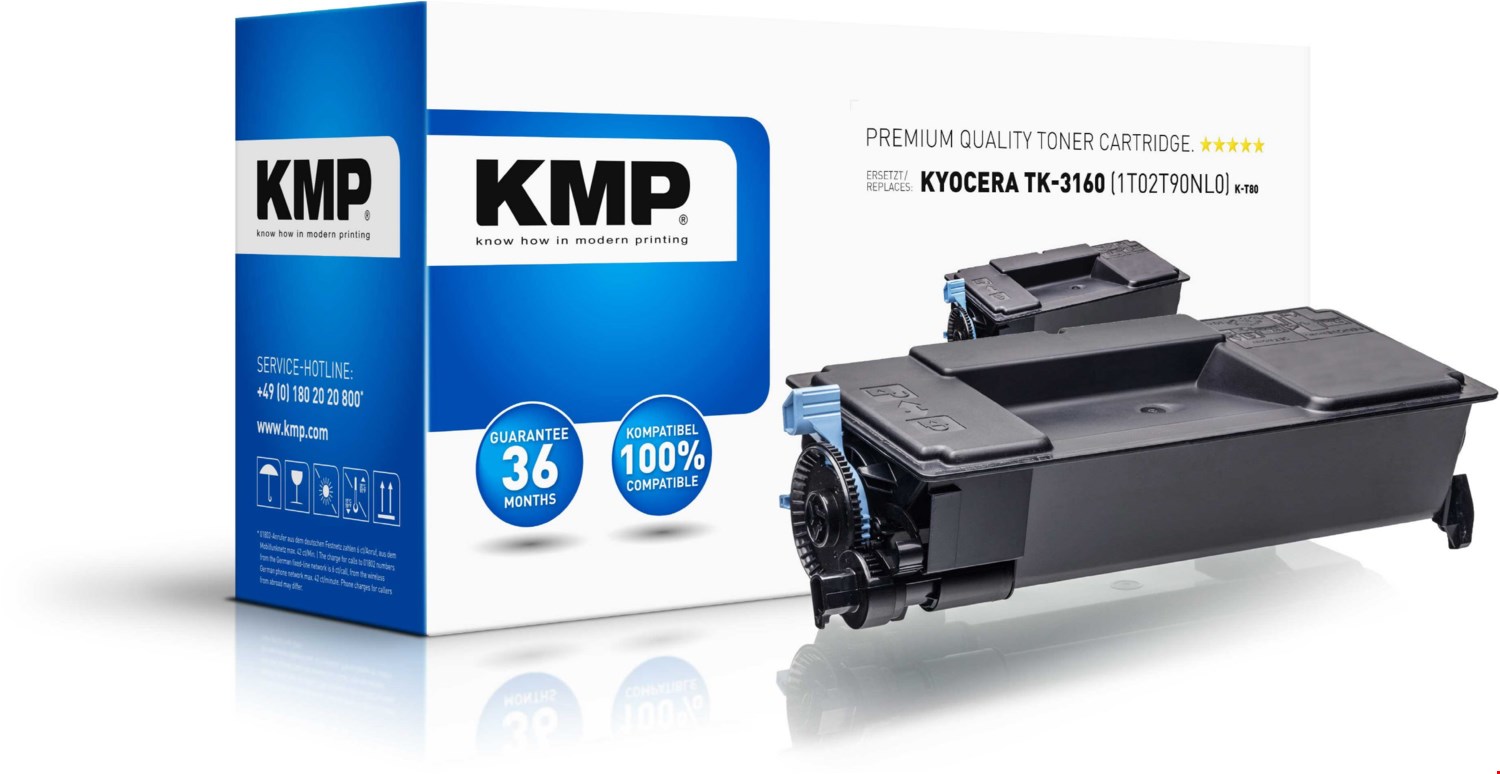 K-T80 (14.000 S.) Toner ersetzt TK-3160 (1T02T90NL0) schwarz
