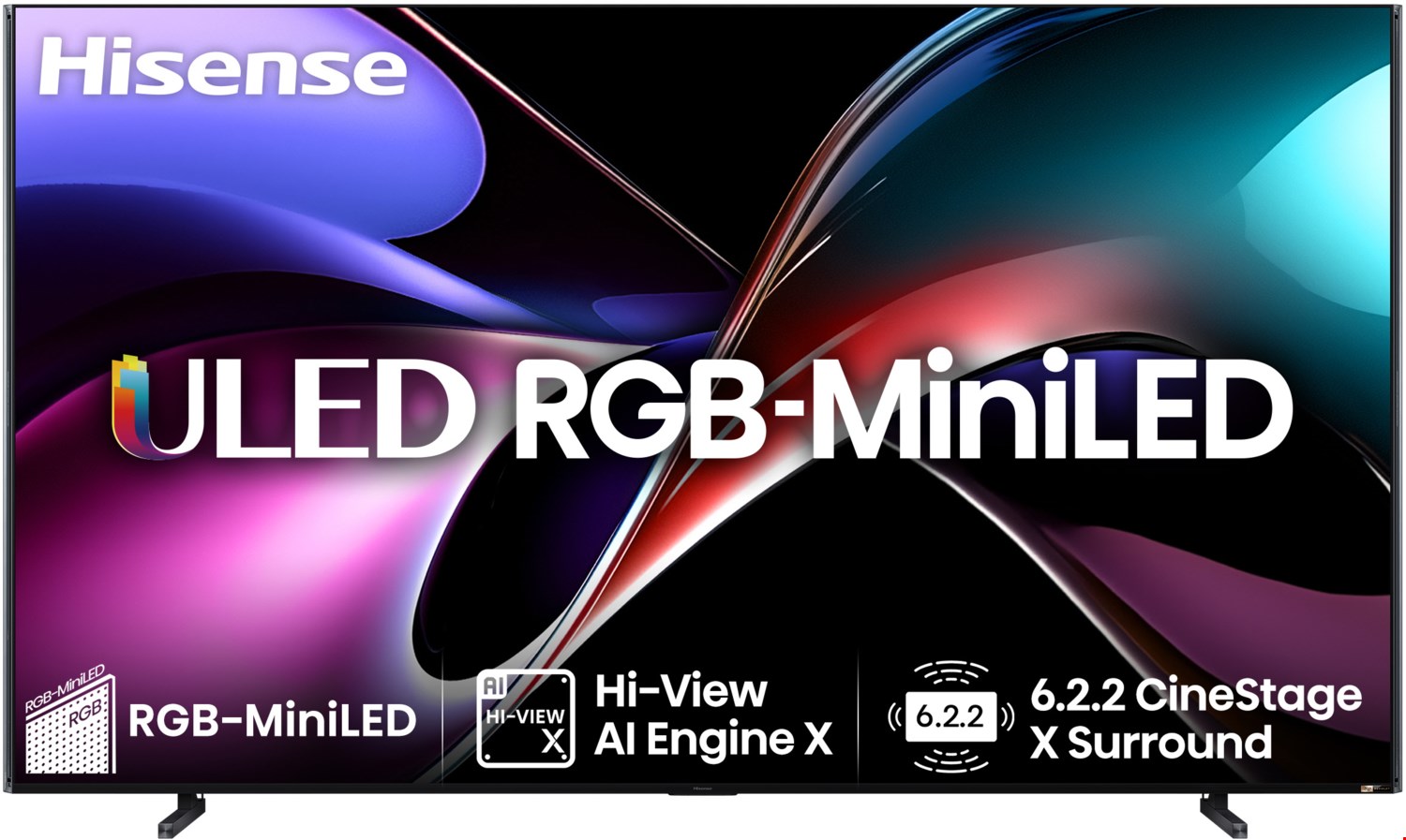 100UXQ 253 cm (100") RGB Mini LED-TV schwarz/dunkelgrau, 4K Ultra HD, Smart-TV, DVB-T2/DVB-C/DVB-S2, Sprachsteuerung