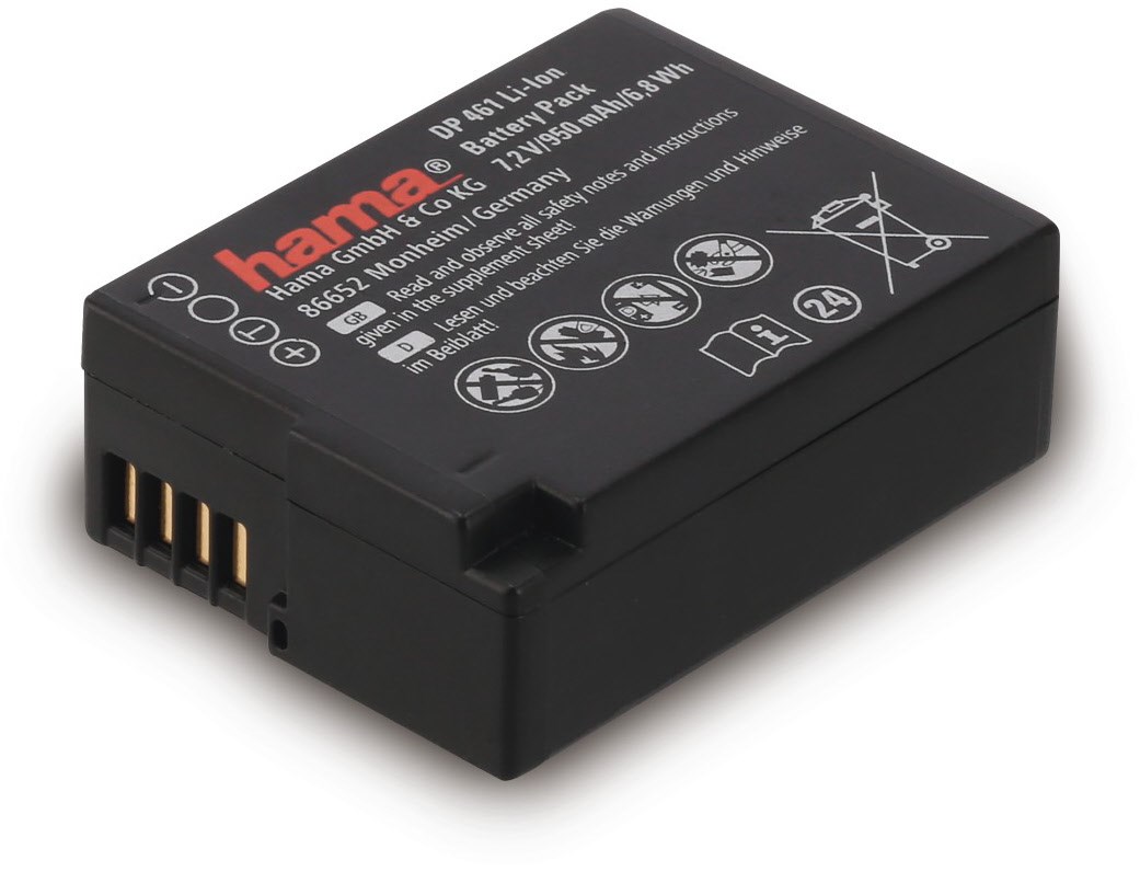 Li-Ion-Akku DP 461 für Panasonic DMW-BLC12 schwarz