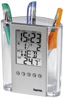 LCD-Thermometer mit Stifthalter silber