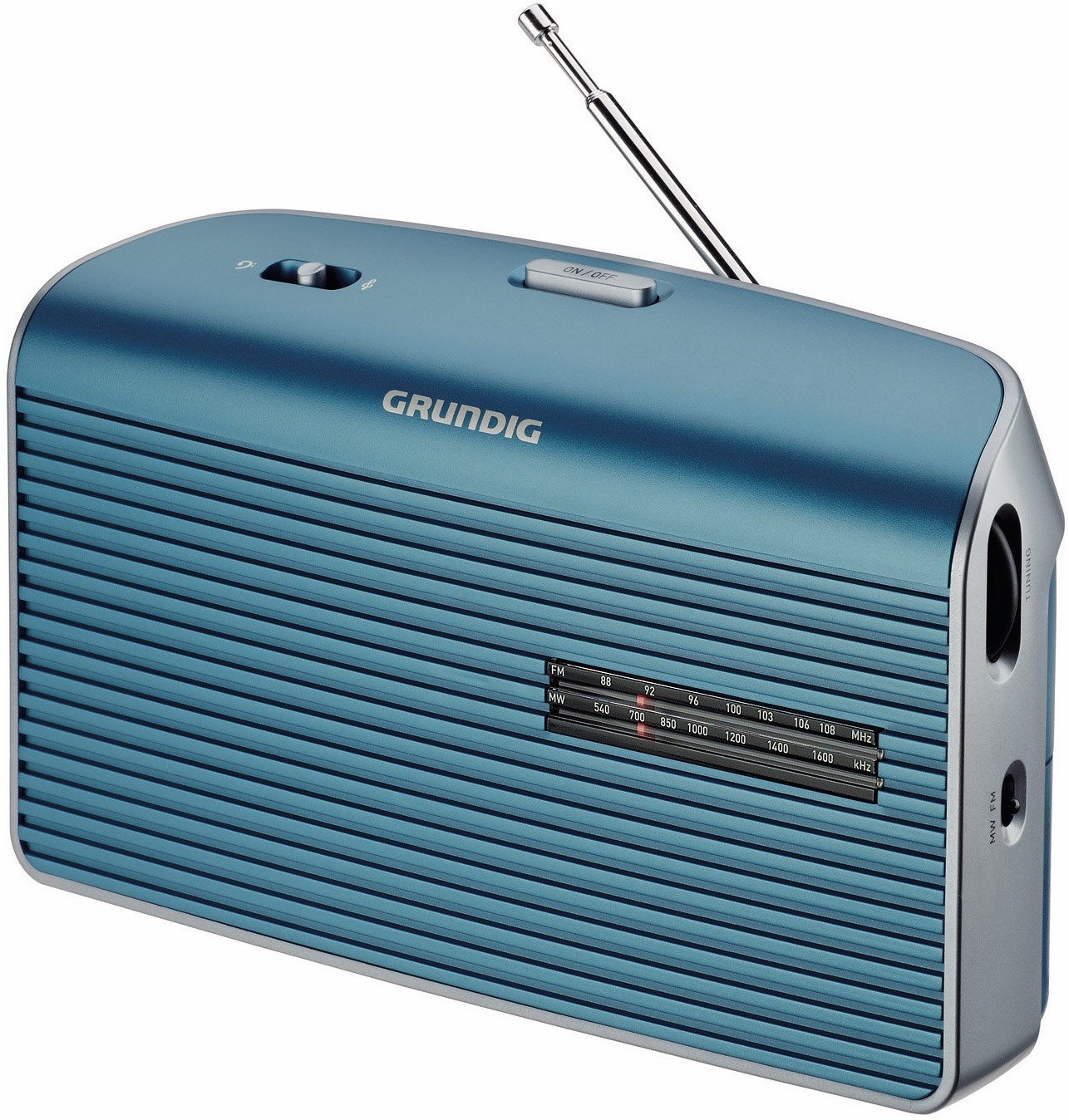 Grundig Music 60 Kofferradio türkis/silber | EURONICS