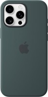 Silikon Case mit MagSafe für iPhone 16 Pro Max seegrün