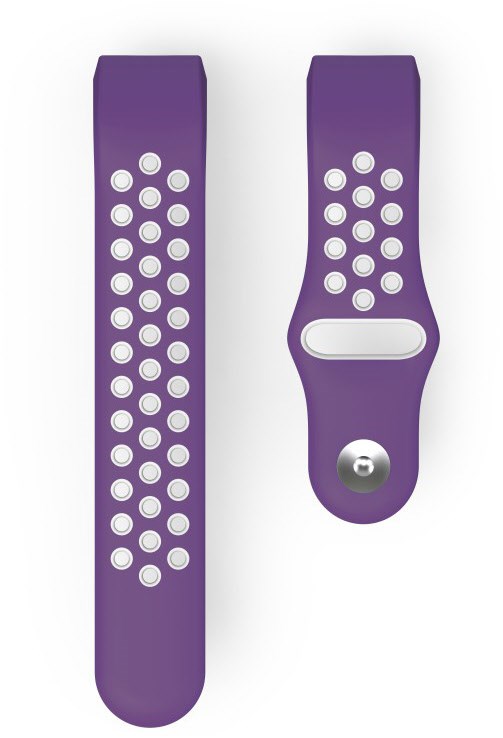 Sportarmband für Fitbit Charge 3/4 grau/lila