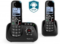 BigTel 1582 schnurloses Seniorentelefon mit AB schwarz