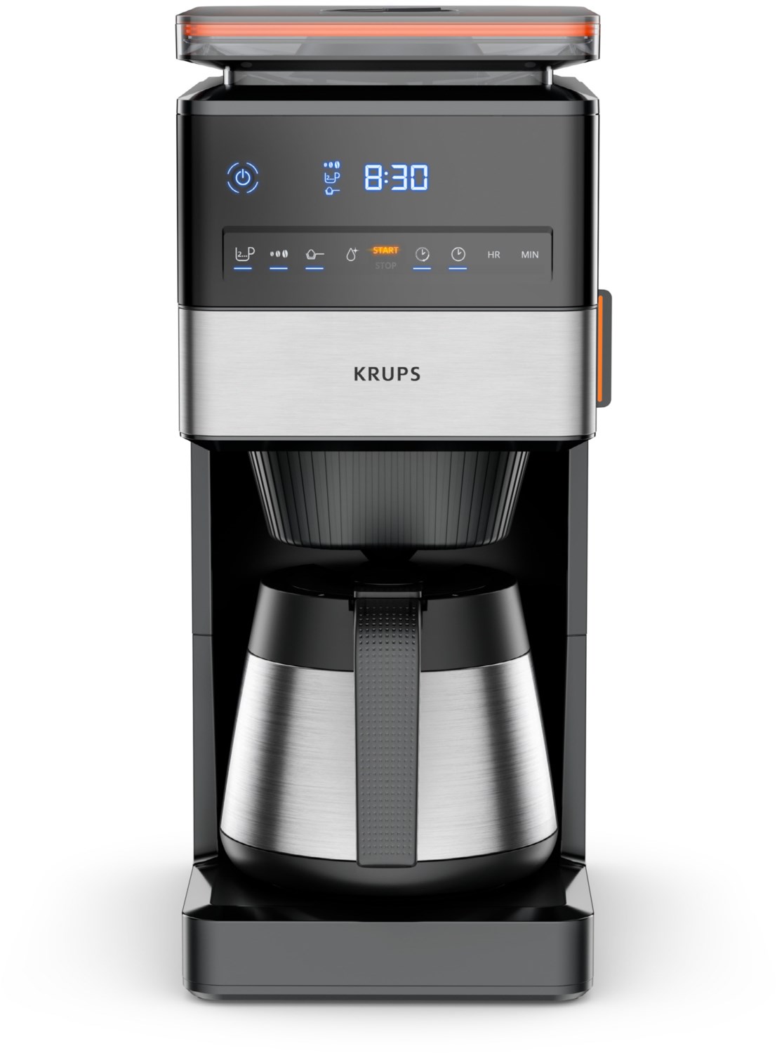 Krups KT8428 Grind Aroma XL Thermo Filter-Kaffeemaschine mit Thermokanne