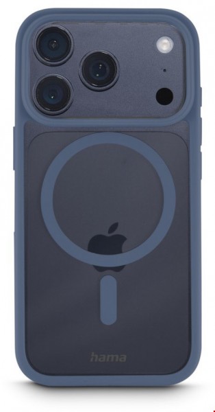 Handyhülle Frame Protect für iPhone 17 Pro blau/transparent