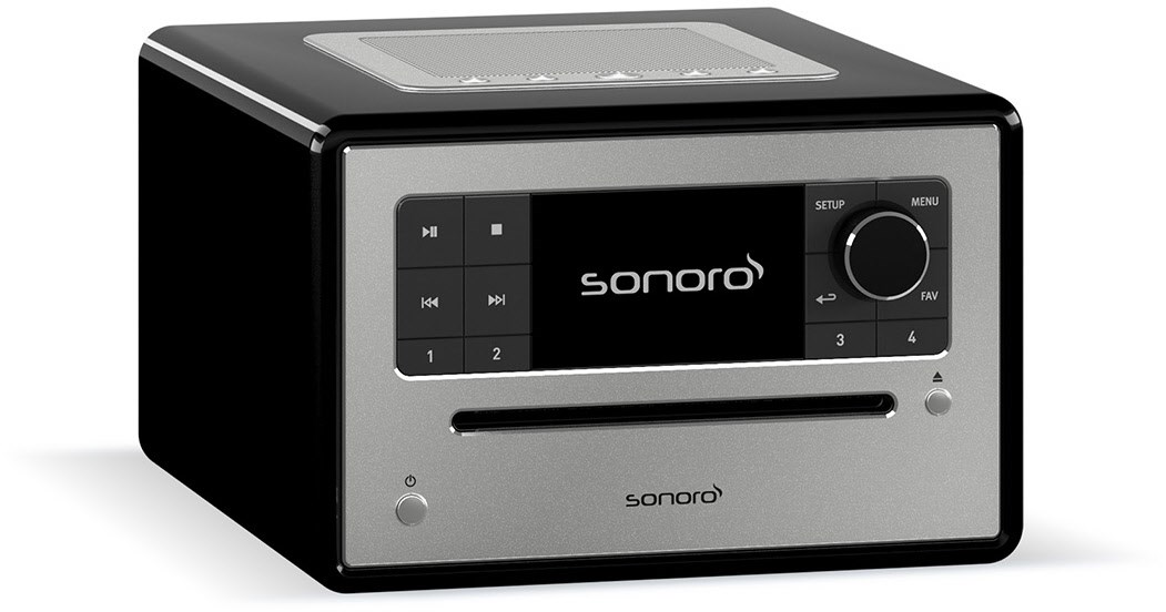 Elite CD/Radio-System hochglanz schwarz/silber