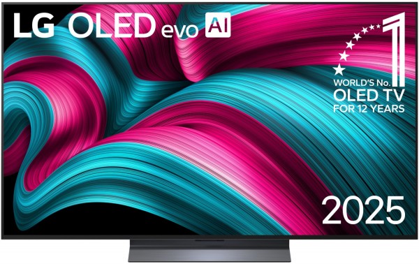 OLED55C58LA 139 cm (55") OLED evo AI TV, 4K Ultra HD, Smart-TV, HDR-Wiedergabe, 120 Hz, DVB-T2/DVB-C/DVB-S2, Sprachsteuerung