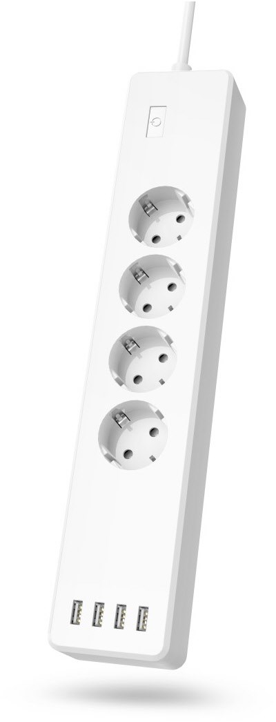 WLAN-Steckdosenleiste 4-fach weiss