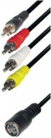 DK 5 C4 0,15m Cinchkabel