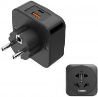 Reiseadapter (Welt>Europa) schwarz