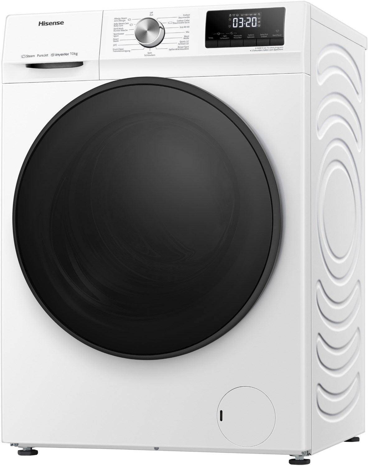 WFQA1014EVJM Stand-Waschmaschine-Frontlader weiß / A