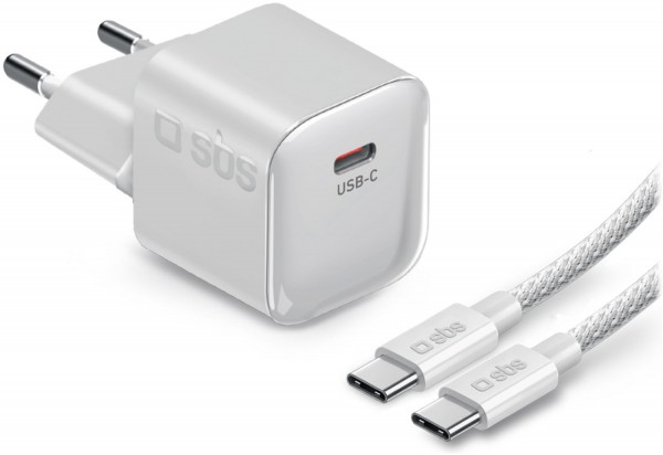 USB Type-C Wandladegerät (40W) mit USB Type-C Kabel (1,5m) weiß