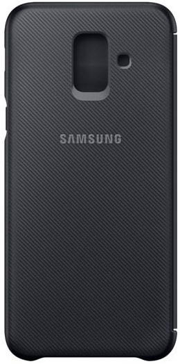 Wallet Cover für Galaxy A6 (2018) schwarz