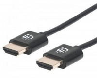 HDMI-Kabel ultradünn (1,8m) mit Ethernet schwarz