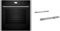 BMK6430CS Einbaubackofen-Set bestehend aus B64CS31N0 + Z1608BX0 edelstahl, 71 l, WLAN