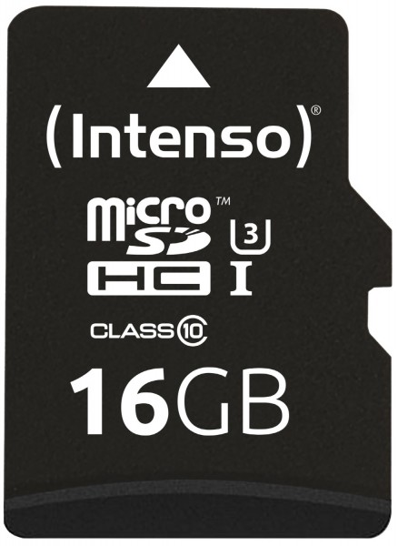 microSDHC Card Professional (16GB) Speicherkarte inkl. Adapter