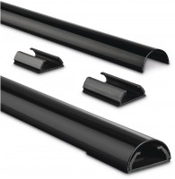 Alu-Kabelkanal 110/3,3/1,8cm schwarz