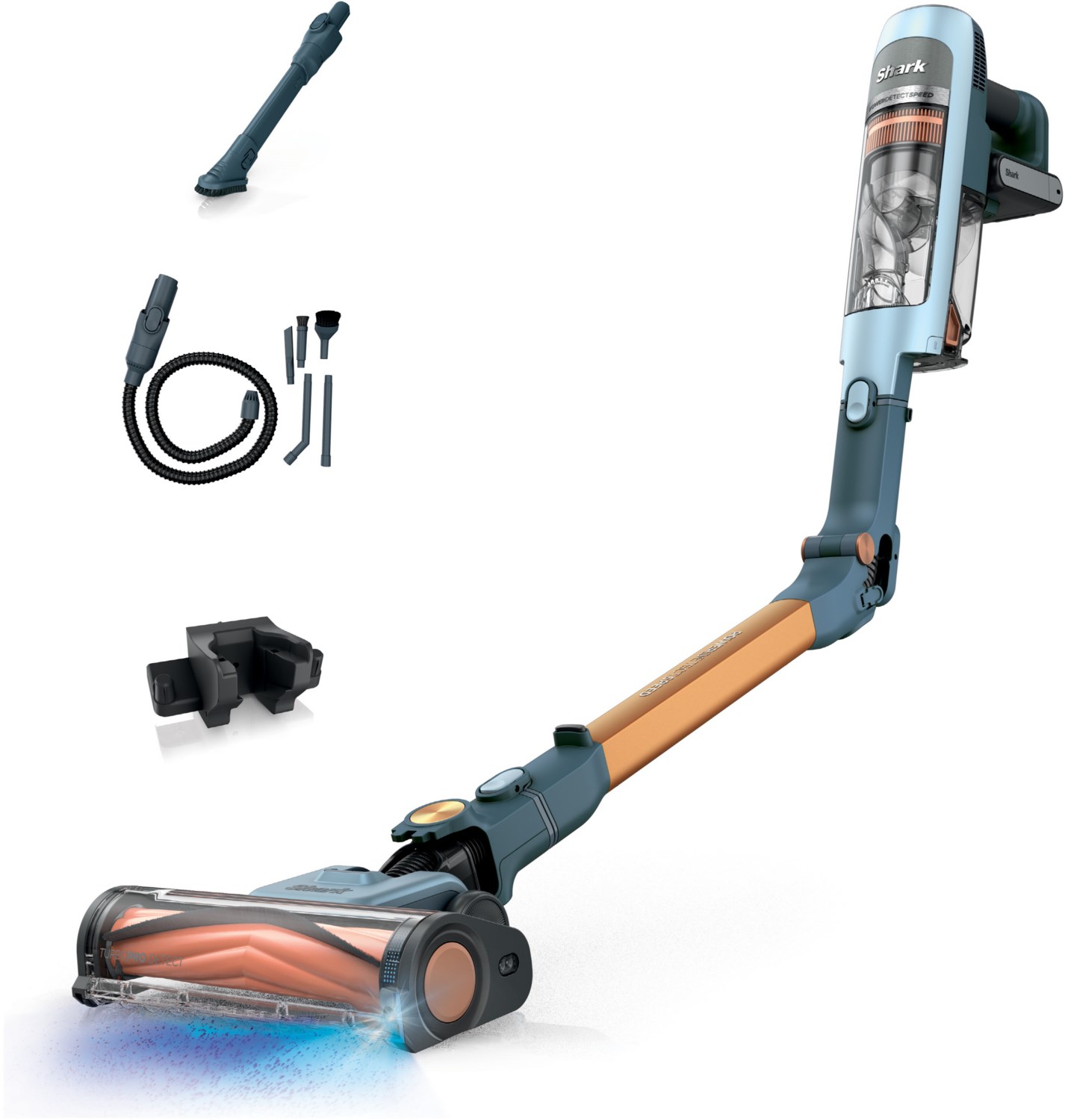 PowerDetect Speed IA1244EU Akku-Stielstaubsauger eisblau